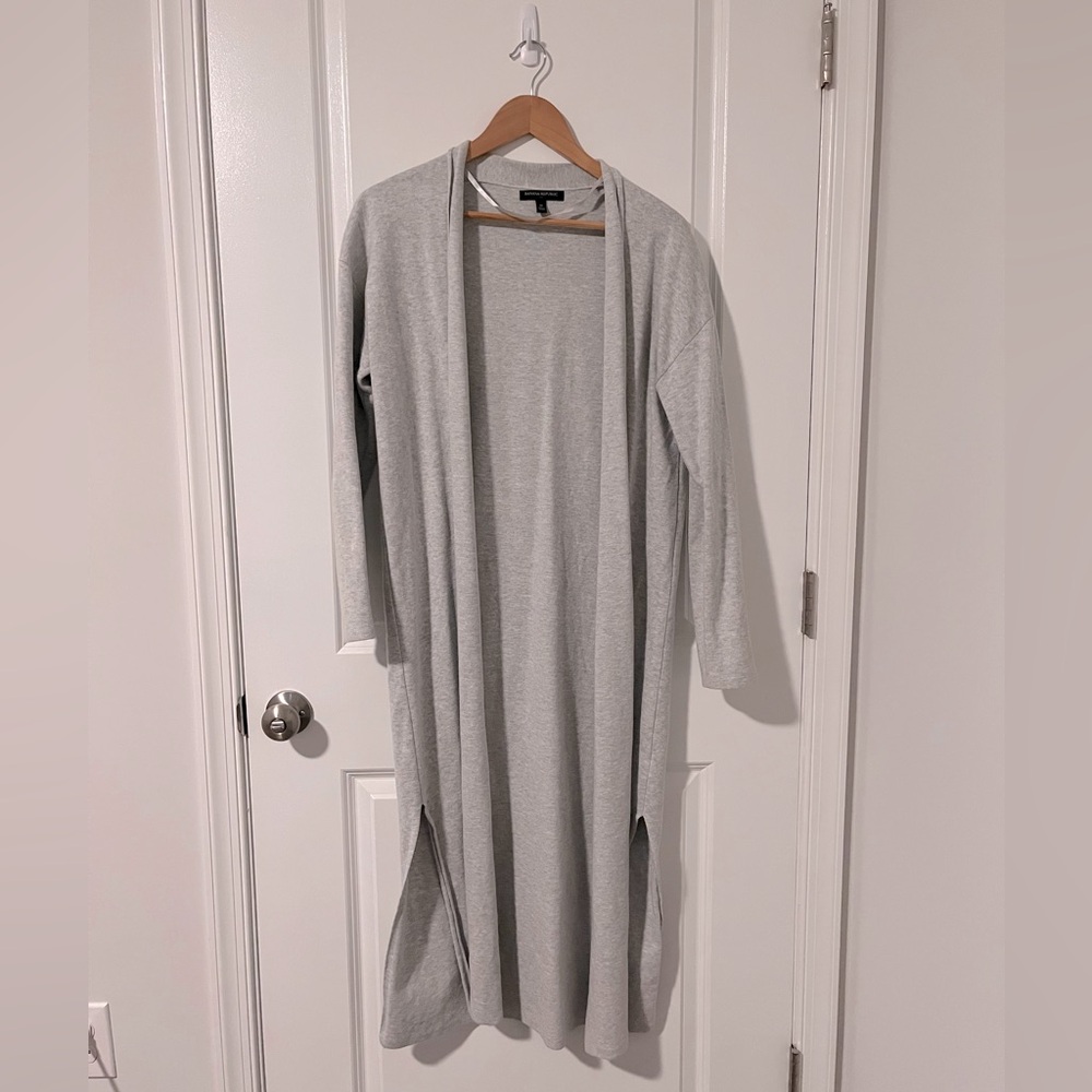 Banana Republic Long Gray Cardigan